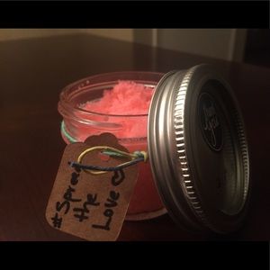 Watermelon lip scrub